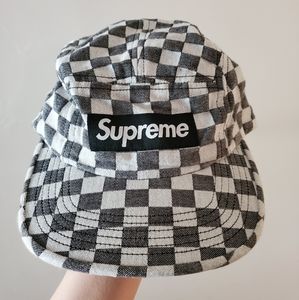 Supreme checker board camp hat
